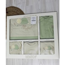 Bebitof Barbosa Kaplumbağa Desenli 10 Parça Kutulu Hastane Çıkısı Seti