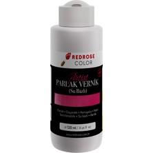 Red Rose Akrilik Su Bazlı Parlak Vernik 120ml Yüksek Kalite, Profesyonel