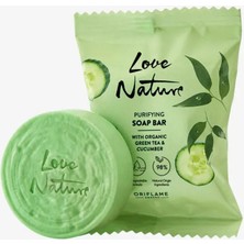 Oriflame Love Nature Purifying Organik Yeşil Çay ve Salatalık Özlü Sabun