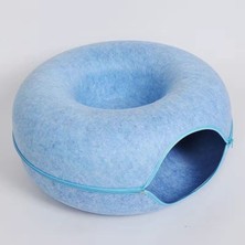 Mundo Venta Keçe Tünel Donut Kedi Yuvası 50X20 cm Mavi (Yurt Dışından)