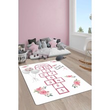 Doruklar Home Collection Kaymaz Taban Yıkanabilir Seksek Desenli Çocuk Halısı