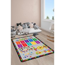 Doruklar Home Collection Kaymaz Taban Yıkanabilir Çarpım Tablosu Desenli Çocuk Halısı