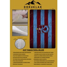 Kaymaz Taban Makinada Yıkanabilir Dijital Baskı Modern Desenli Genç Odası ve Çocuk Odası Halısı Dot Taban Halı