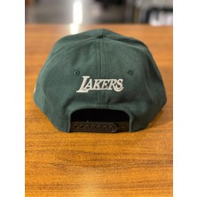 Hamze La Lakers Nakışlı Hip Hop Snapback Rapper Basket Cap Şapka