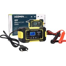 UCOMEN  UC-C120501A Sarı 12VOLT 6AMPER LED Göstergeli Akü Şarj Cihazı