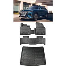 Togg T10X 2023 Sonrası 3D Havuzlu Paspas ve Bagaj Havuzu Set