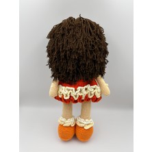 Merlin Knit Amigurumi El Örgüsü Büyük Boy Kız Bebek