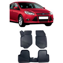 Sare Tuning Ford Focus 3 2011-2014 Arası Araca Özel Kauçuk 4d Havuzlu Paspas Takımı