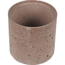 Beton Saksı - 12,5 cm Çap, Modern ve Minimalist Tasarım, Dayanıklı ve Dekoratif