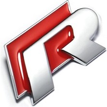 R Civatalı Ön Panjur Logosu-Kırmızı / YACI155