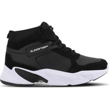 Slazenger PATTERN IN Erkek Sneaker Koşu & Yürüyüş Ayakkabısı Siyah / Beyaz
