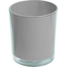 Gri Pastel Renk Cam Mumluk - Iç Boyama - Doluma Uygun