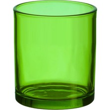 Yeşil Cam Bardak Mumluk / Doluma Uygun