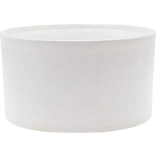 Beyaz Dış Boyama Oval Cam Bardak - Doluma Uygun