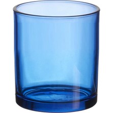 Mavi Transparan Cam Bardak Mumluk - Doluma Uygun