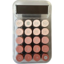 SLM Runzon Renkli Gövde Hesap Makinesi RZ819PRO - Pembe