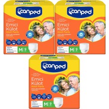 Canped Emici Külot Hasta Bezi M-Orta 27 Adet (3pk*9)