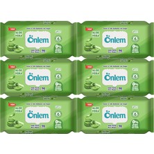 Önlem Islak Havlu Mendil 90 Yaprak Aloe Vera Plastik Kapaklı (6 Lı Set) (540 Yaprak)