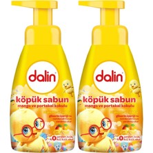 Dalin Köpük Sabun 200ML Mango ve Portakal Kokulu Çoçuklarınız Için (2 Li Set)