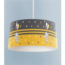 Woodhub Balonlu Fil Desenli Çocuk Odası Sarkıt Avize