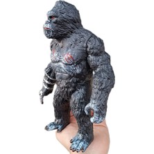 LRS Store Godzilla Vs. Kong Giant King Kong Kral Goril Eklemli Aksiyon Figür Karakter Oyuncak Büyük Boy 25 cm