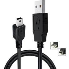 Derwell Ps3 Kol Şarj Kablosu 5 Pin Mini USB Usb5-Pin 2.0 Erkek A Mini 5 Pin B Piramit Uç 1.5 Metre