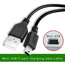 Derwell Ps3 Kol Şarj Kablosu 5 Pin Mini USB Usb5-Pin 2.0 Erkek A Mini 5 Pin B Piramit Uç 1.5 Metre