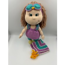 Merlin Knit Kolları Hareketli Büyük Amigurumi Örgü Bebek