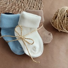 Organik Bambu Iplik Dokumalı 5'li Bebek Çorap Seti