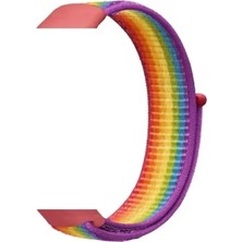 Ekoodukkan Xiaomi Mi Band 9 / Mi Band 8 Uyumlu Kumaş Cırtlı Kordon Kayış
