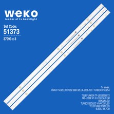 Weko 6373 37093X3 MS-L1588 V1  3 Adet LED Bar