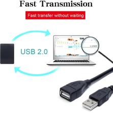 Derwell Yeni 2025 Yüksek Hız 5 mt Metre USB Uzatma Kablosu Uzatıcı Ara Kablosu Dişi Erkek Gerçek USB 2.0