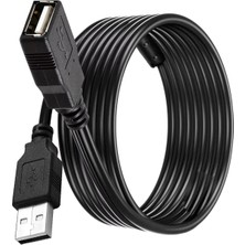 Derwell USB Uzatma Yüksek Hız USB Uzatma Kablosu Uzatıcı Ara Kablosu Dişi Erkek USB 2.0 Cabble 1.5 Metre