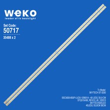 Weko 5717 35488X2 SSC5630-8S5P-LUCK-120601A 2 Adet LED Bar (40LED)