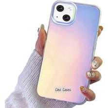 Cleo Cases Tarzını Yansıt iPhon 13 Pro Max Uyumlu Ebruli Her Açıda Renk Değiştiren Mat Kılıf Kılof