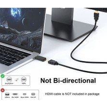 Derwell 4K Full Hd Adaptör Displayport To Hdmı Adaptor Çevirici Dönüştürücü Adaptör Display Port Dönüştürücü