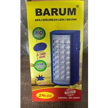 Barum Şarj Edilebilen Ledli Işıldak AD-2024