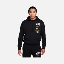 Nike Sportswear Club Fleece 'stacked Graphics' Pullover Hoodie Erkek Polarlı Kapüşonlu Sweatshirt FN2634