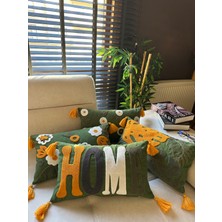 En Gözde Home Punch Nakışlı 4 Adet Dikdörtgen Kırlent Kılıfı