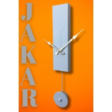 MOOCLOCK Jakar Model Dekoratif Metal Akar Sessiz Mekanizmalı Duvar Saati (Sarkaçlı Değil Süs)