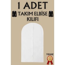 Takım Elbise Kılıfı, Kıyafet, Elbise Koruma Taşıma Kılıfı, Beyaz Gamboç , Elbise Hurcu 60X100CM