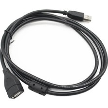 Derwell 1.5 Metre USB Erkek To Dişi Uzatma Uzatıcı Ara Kablo USB Extension Cable Cabble Yüksek Hız Siyah