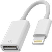 Derwell Iphone Lightning USB Ipad Iphone Için 15 14 13 12 11 Pro x Xr 8 7 Otg Kablo Veri Aktarma USB Cihazı