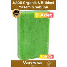 Varessa Premium Seri %100 Organik Güzel Kokulu Bitkisel Cilt Orijinal Nemlendirici 5'li Paket Yasemin Sabunu