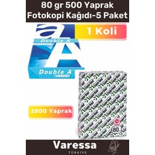 Özel Kırtasiye Serisi A4 80 gr Çok Kaliteli 2500 Yaprak Fotokopi Kağıdı 1 Koli 5 Paket