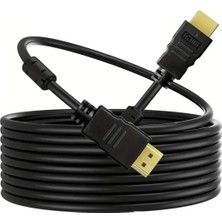 Derwell HDMI Kablosu 10 Metre LCD Laptop Fullhd Ara Bağlantı Erkek-Erkek Tv Kablo Ps3 Ps4 Xbox Görüntü Kablo