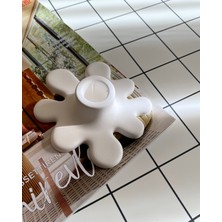 Mandalin Art Studio Kıvrımlı Beton Mumluk, Şamdan 13  cm