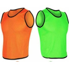 Woodhub 20 Adet Çocuk Boy Antreman Yeleği ( 10 Yeşil 10 Turuncu) Standart L/xl Beden