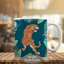 Asilmeydan Agresif Kaplan, Hayvan Kupa Bardak Hediyelik- 23-2148003880