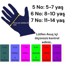Woodhub Markaj Çocuk Kemikli Kaleci Eldiveni Futbol Çorabı Bilek Bandajlı Parmak Destekli Kaleci Eldiveni 7